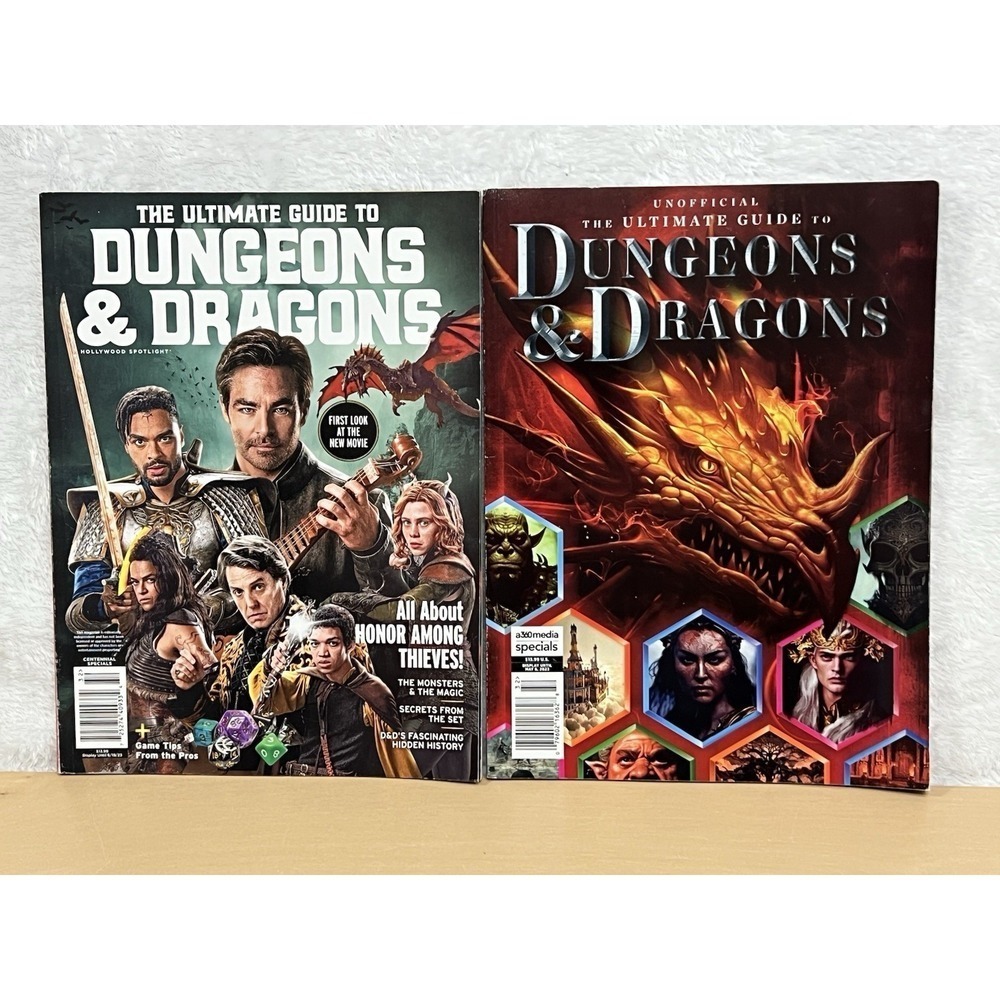 Lot 2 Dungeons & Dragons Ultimate Guide Magazines + Unofficial D&D Special